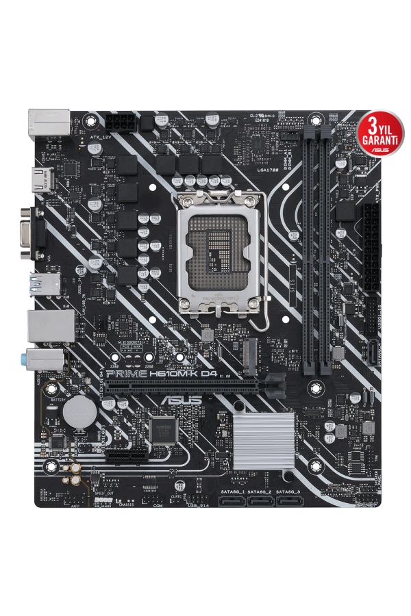 ASUS PRIME H610M-K D4 DDR4 3200(OC) HDMI DP M.2 mATX 1700p