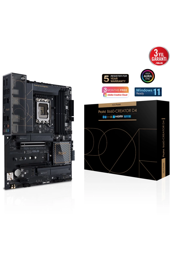 ASUS PROART B660-CREATOR D4 DDR4 5333Mhz M.2 ATX 1700p