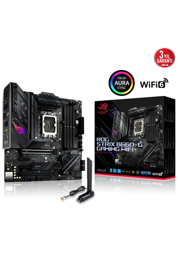 ASUS ROG STRIX B660-G GAMING WIFI 6000Mhz(OC) HDMI DP M.2 mATX 1700p