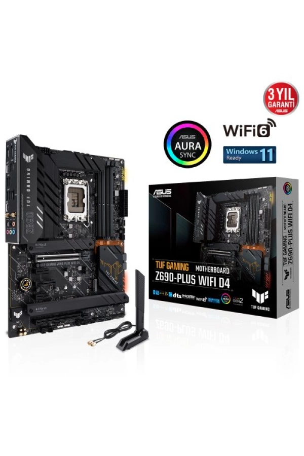 ASUS TUF GAMING Z690-PLUS WIFI D4 5333Mhz(OC) HDMI DP M.2 ATX 1700p