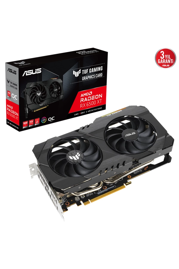 ASUS TUF-RX6500XT-O4G-GAMING 4GB GDDR6 HDMI DP 64Bit