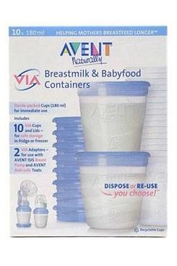 Avent Via Anne Sütü Kaplari (10 Adet) (8710103701330)