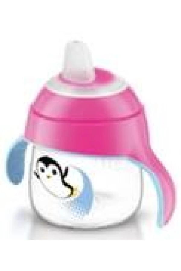 Avent Yeni Penguen Damlatmaz Bardak - 6m+ 200 Ml - Pembe