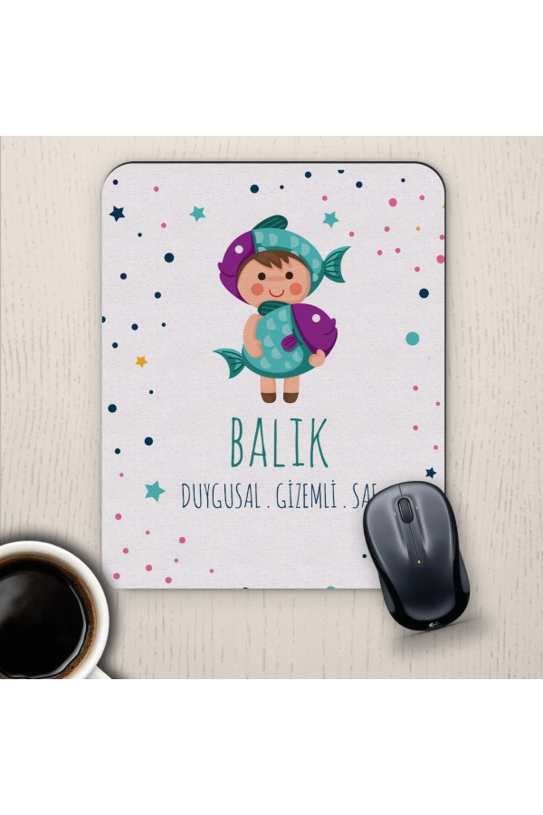 Balık Burçlarına Özel Sevimli Mouse Pad