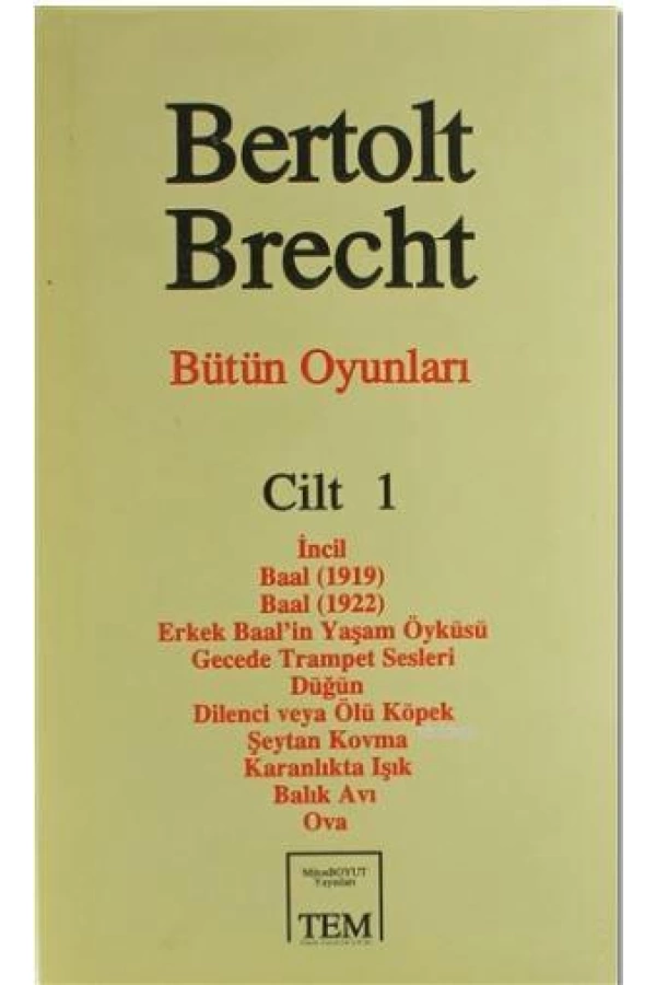 Bütün Oyunları Cilt: 1