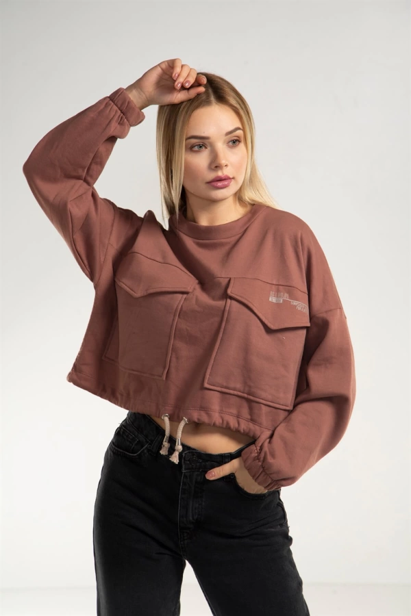 Cepli Crop Sweatshirt - TOPRAK