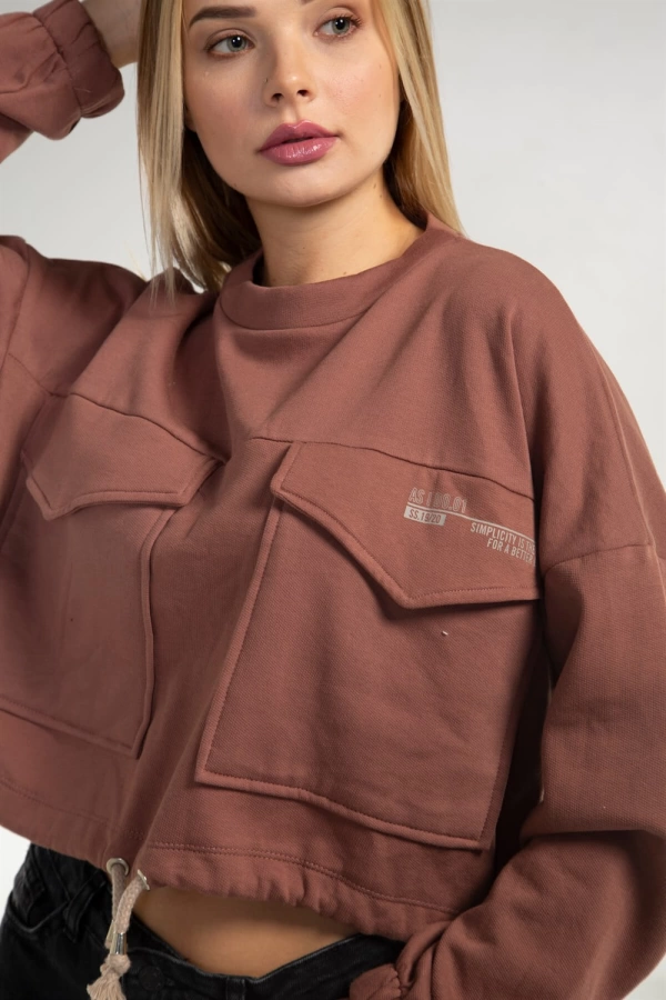 Cepli Crop Sweatshirt - TOPRAK