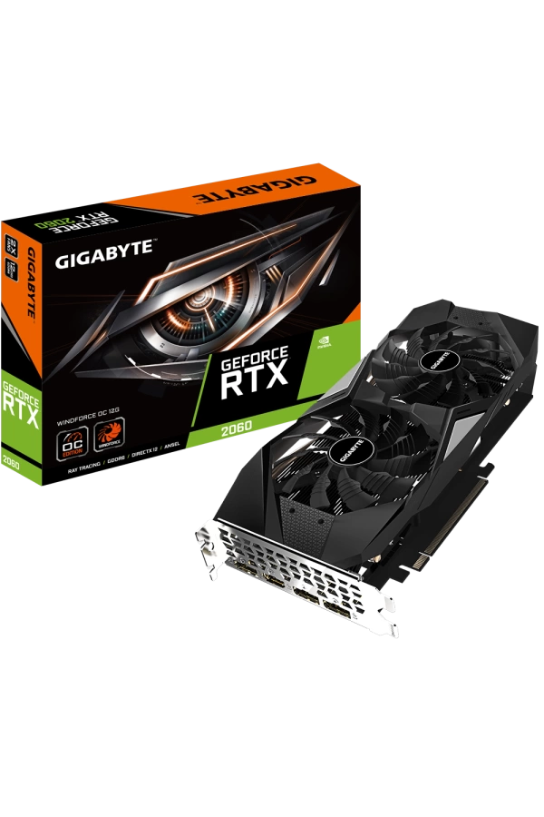 GIGABYTE GV-N2060WF2OC-12GD RTX 2060 12GB GDDR6 DP HDMI 192BİT