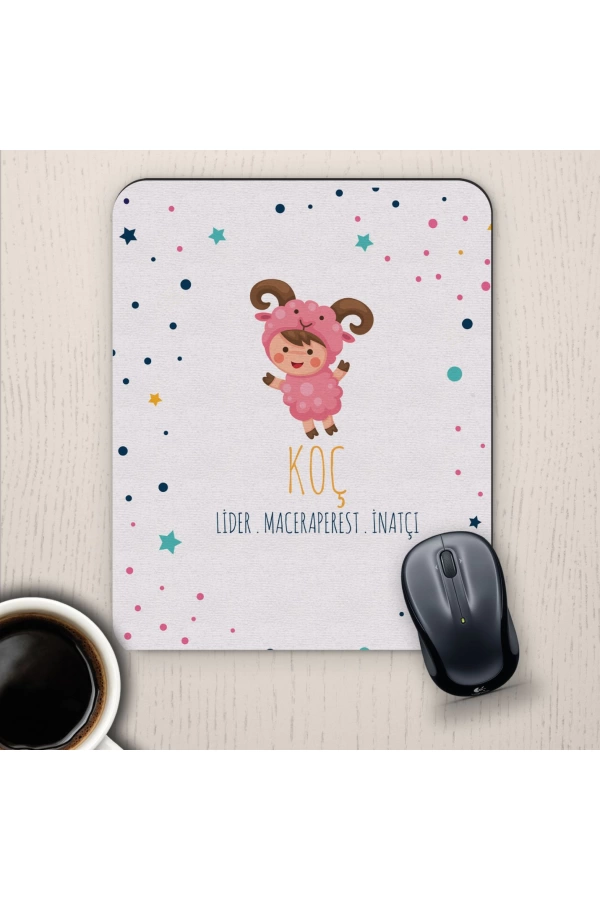 Koç Burçlarına Özel Sevimli Mouse Pad