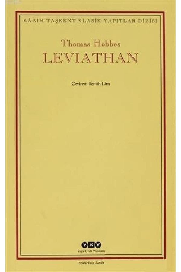 Leviathan; Bir Din ve Dünya Devletinin İçeriği, Biçimi ve Kudreti