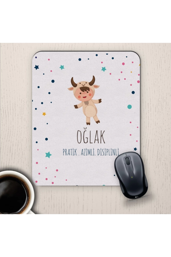 Oğlak Burçlarına Özel Sevimli Mouse Pad