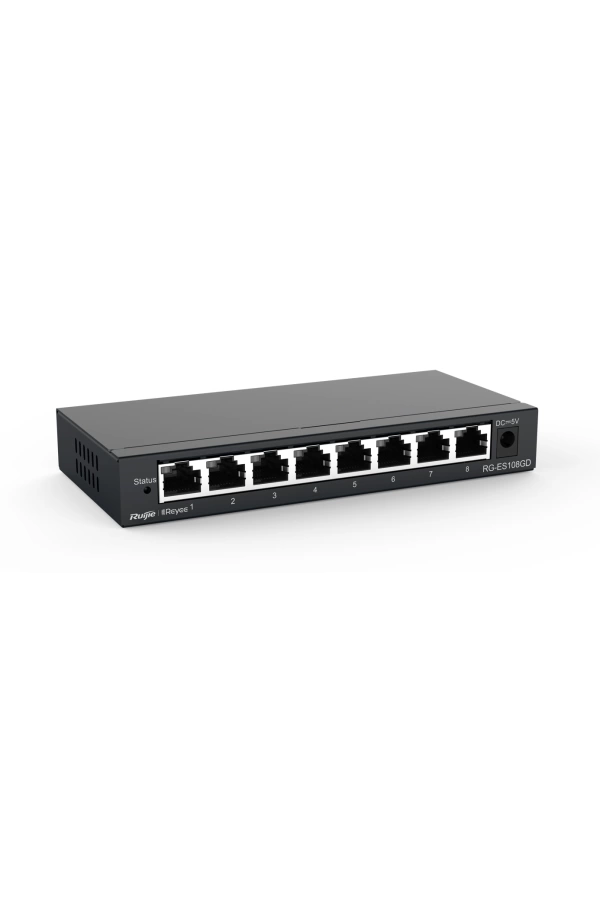 RUIJIE REYEE RG-ES108D 8 PORT 10/100 SWITCH METAL KASA