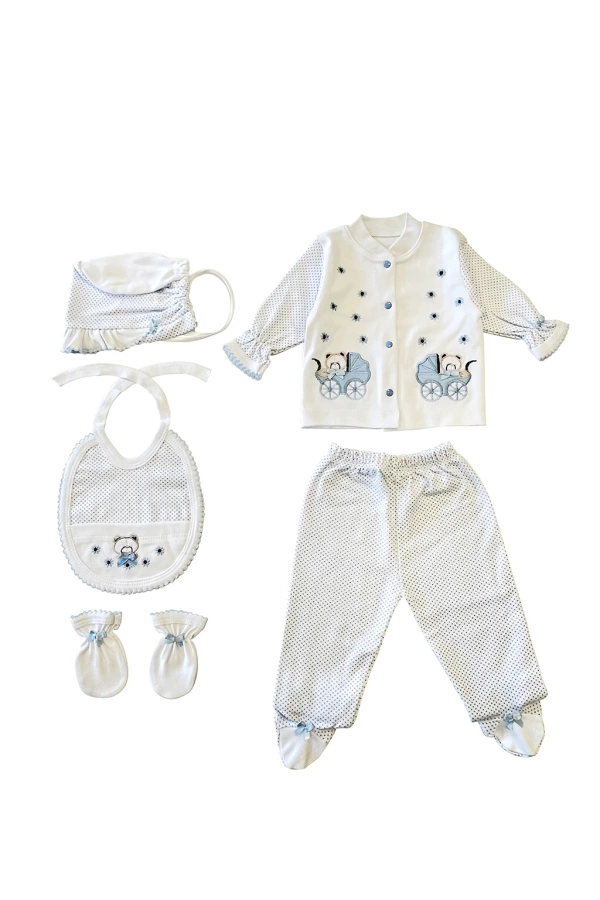 Sema Bebe 5li Set - Açık Mavi