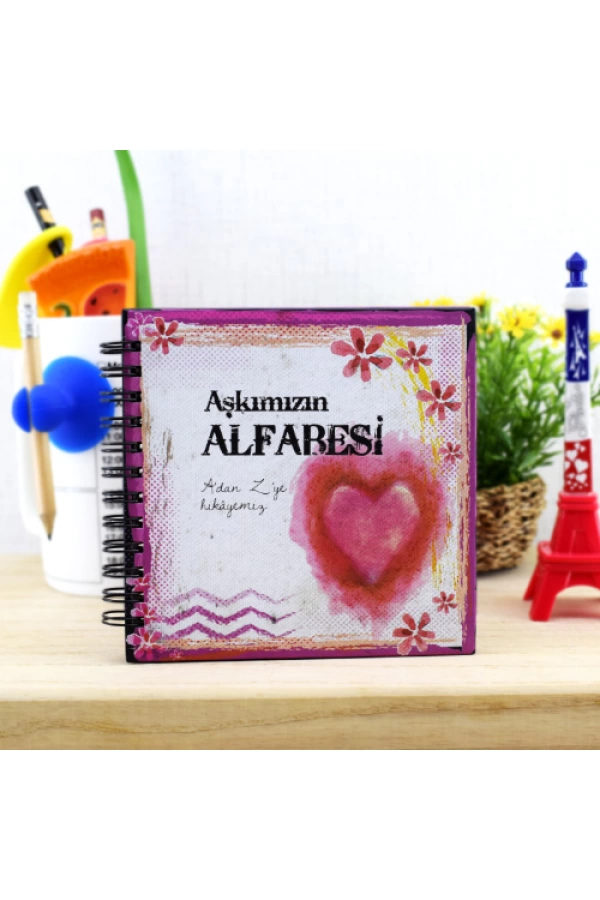 Sevgililere Romantik Aşkımızın Alfabesi Kitabı