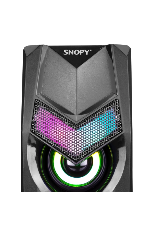 SNOPY SN-X25 2.0  RGB IŞIKLI 3WX2SİYAH USB SPEAKER