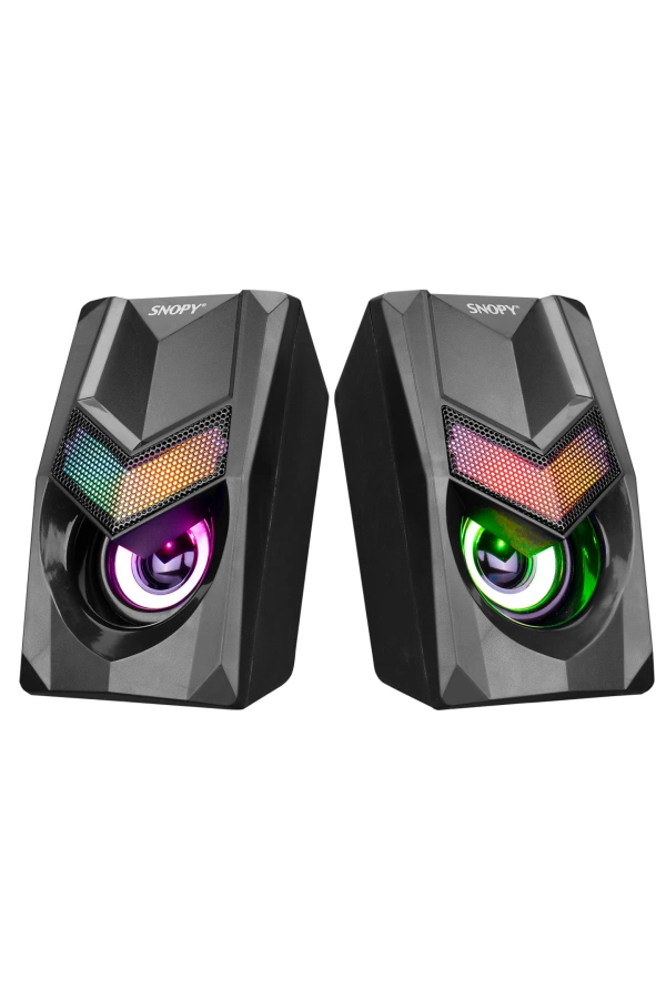 SNOPY SN-X25 2.0  RGB IŞIKLI 3WX2SİYAH USB SPEAKER