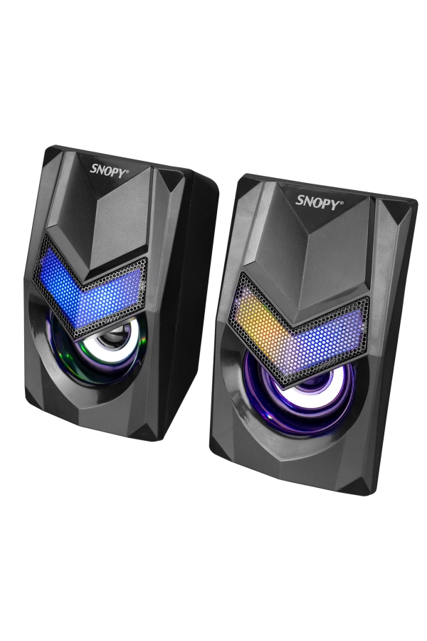 SNOPY SN-X25 2.0  RGB IŞIKLI 3WX2SİYAH USB SPEAKER