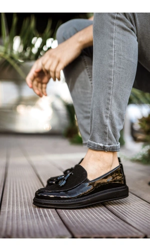 CH002 Rugan ST Erkek Ayakkabı SIYAH