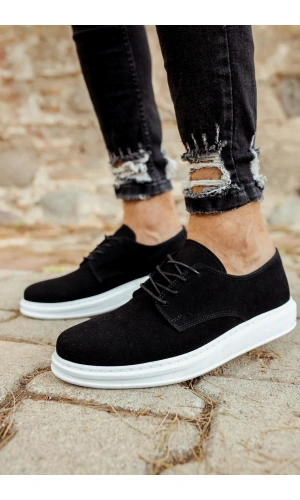 CH003 Süet BT Erkek Ayakkabı SIYAH
