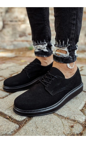 CH003 Süet ST Erkek Ayakkabı SIYAH