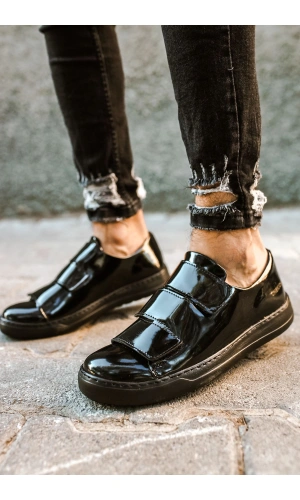 CH007 Rugan ST Erkek Ayakkabı SIYAH