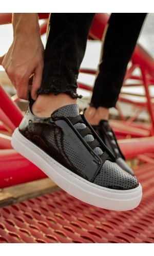 CH011 Rugan BT  Erkek Ayakkabı SIYAH