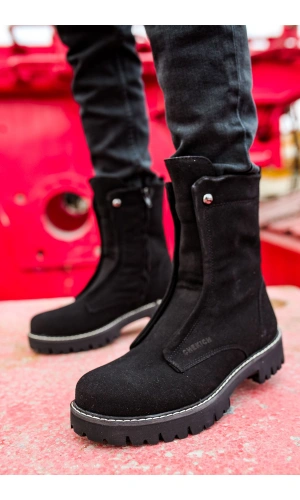 CH027 Süet ST Erkek Bot SIYAH