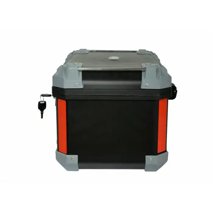 45 LT KARE MOTOSİKLET ARKA ÇANTA SİYAH GRİ