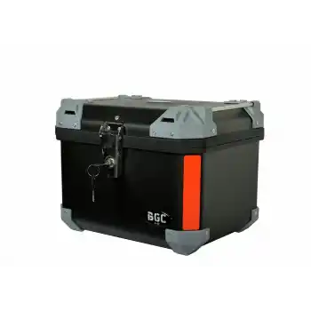 45 LT KARE MOTOSİKLET ARKA ÇANTA SİYAH GRİ