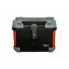 45 LT KARE MOTOSİKLET ARKA ÇANTA SİYAH GRİ