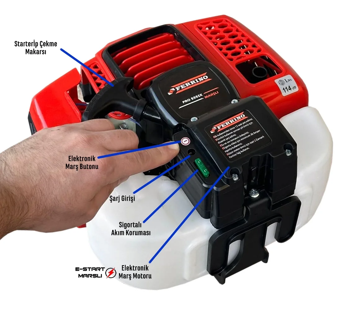 Ferrino Turbo 555SX Marşlı Sade Motor 2.8Hp