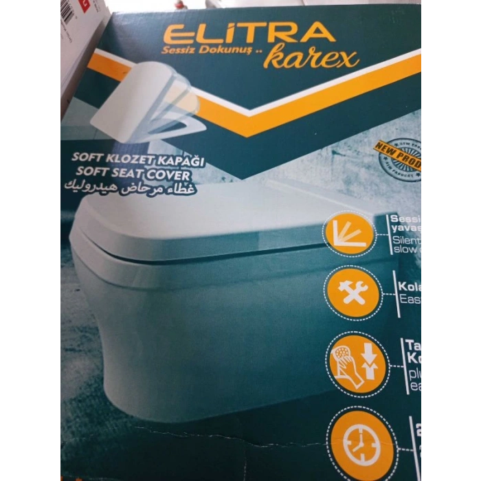 ELİTRA KAREX KLOZET KAPAĞI YAVAŞ KAPANAN