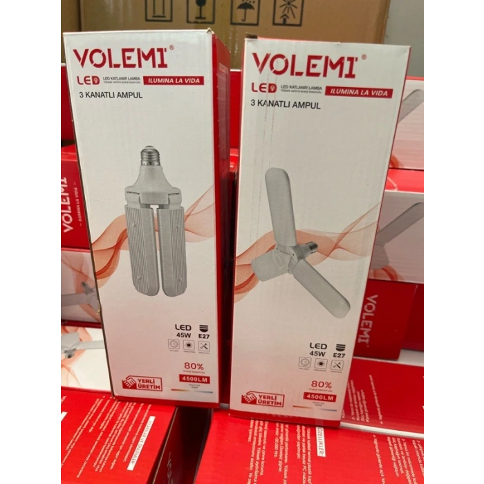 3 KANATLI  AMPUL VOLEMİ 4500LM BEYAZ