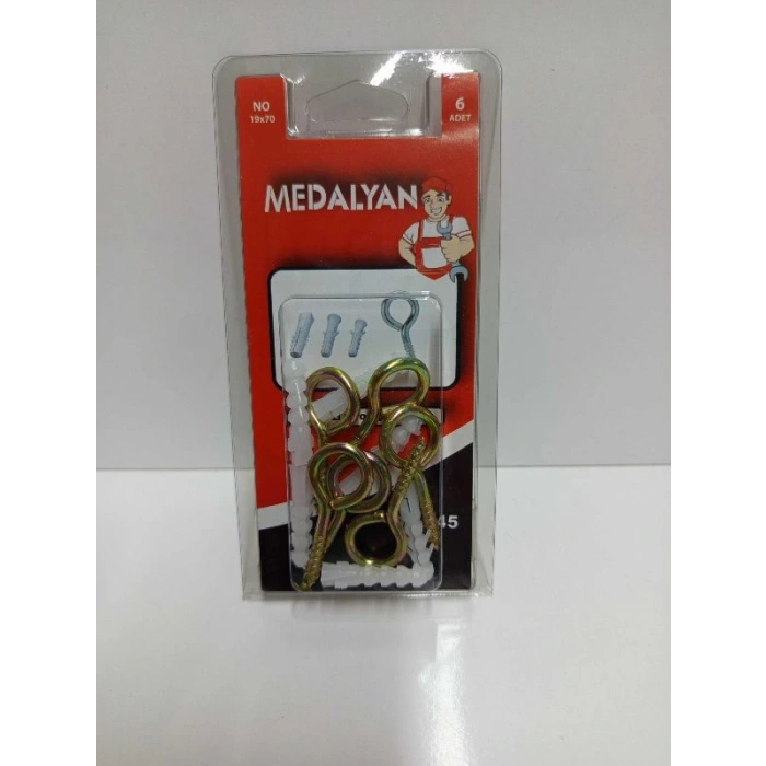DL-45 19X70 KAPALI PİTON+NO:6 DUBEL (MEDALYAN SET)  PK:24
