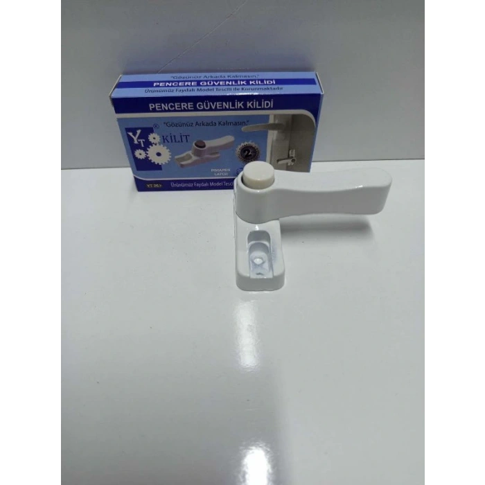 Çocuk Emniyet Kilidi Mandalı Düğmeli Beyaz