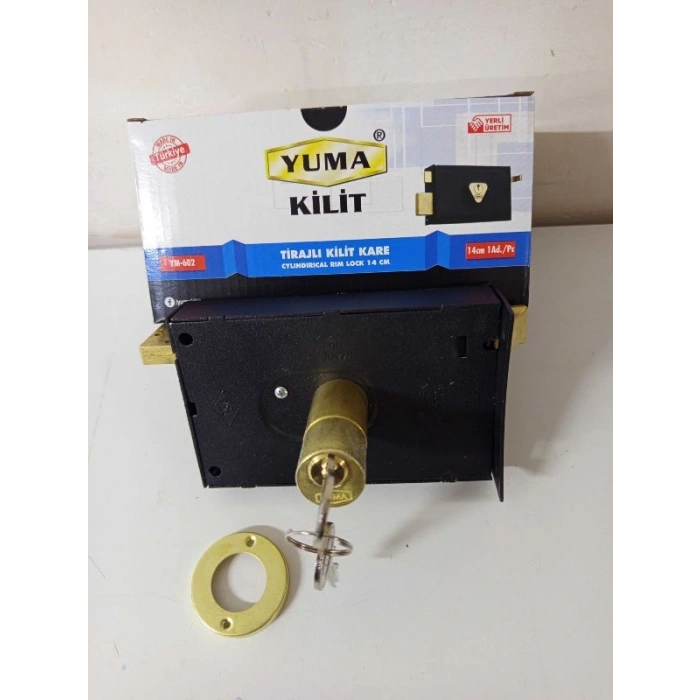 YUMA TİRAJLI KİLİT KARE KARŞILIKSIZ 14CM