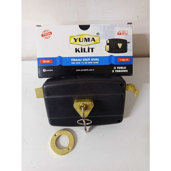 YUMA TİRAJLI KİLİT OVAL KARŞILIKSIZ 14CM
