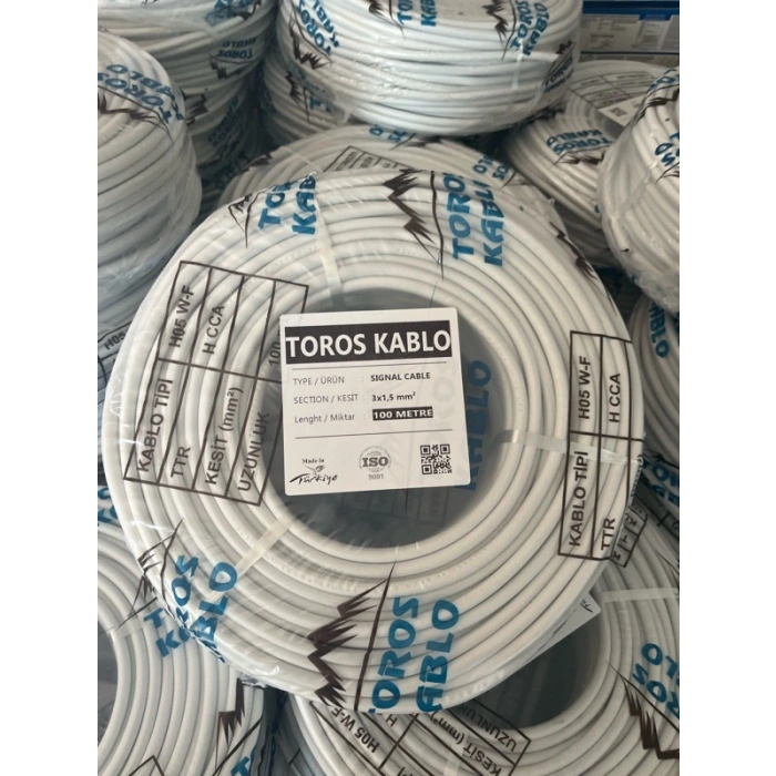 KABLO TTR 3*1,5 100MT BEYAZ TOROS