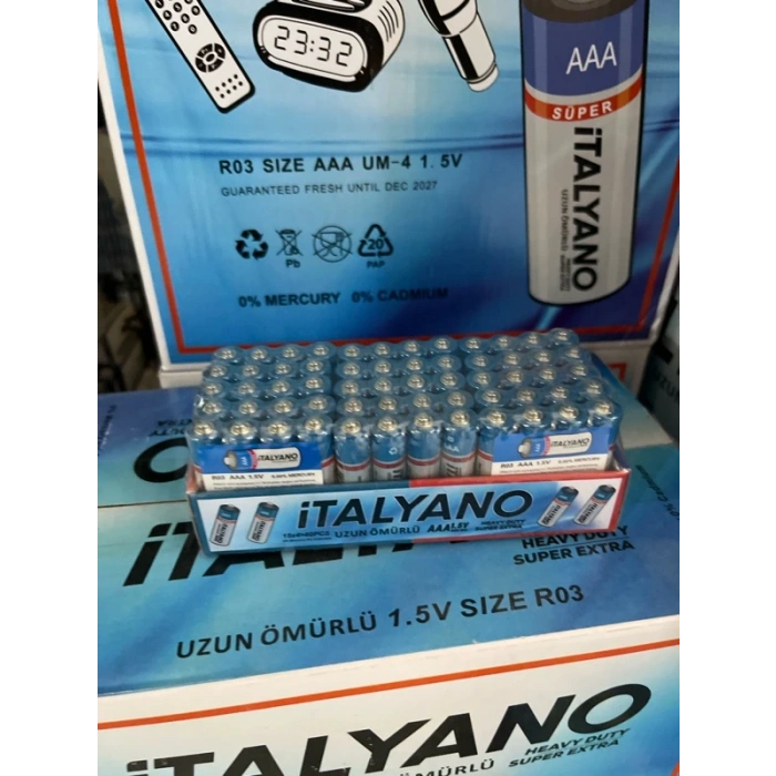 PİL İTALYANO İNCE KL: 20PK PK: 60A