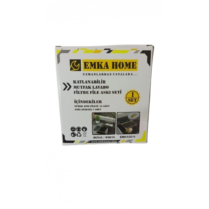 Katlanabilir Mutfak Lavabosu Çöp Filesi Askı Seti 5614