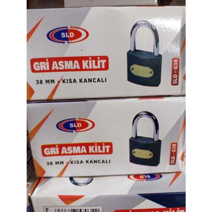 38MM Gri Asma Kilit SLD-G38