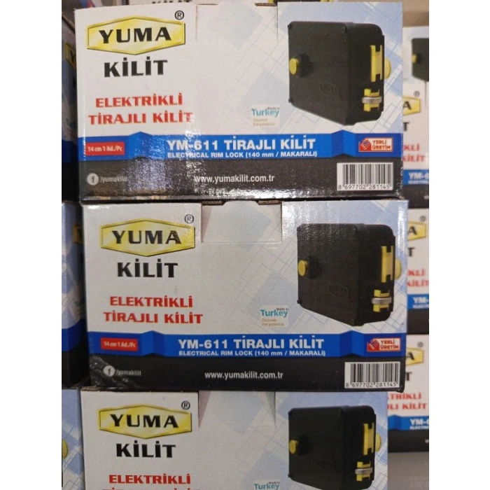 YUMA YM-611 ELEKTRİKLİ TİRAJLI KİLİT 140MM MAKARALI