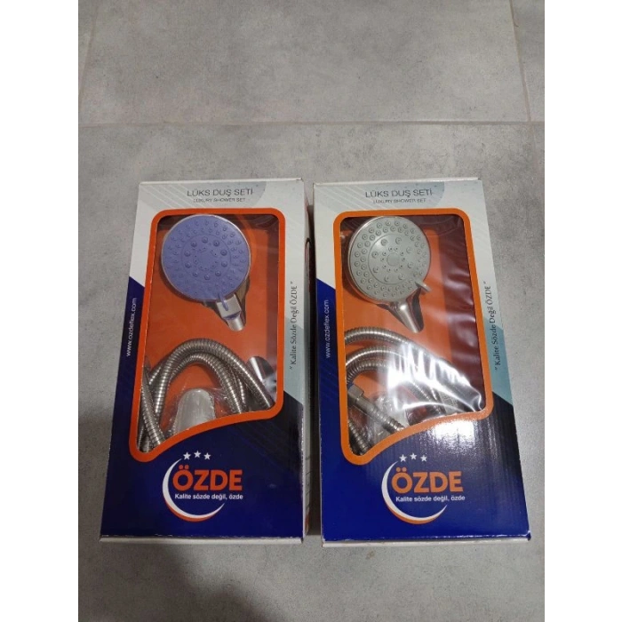 Özde Duş Seti Çelik Örgülü Alyans Duş Başlıklı