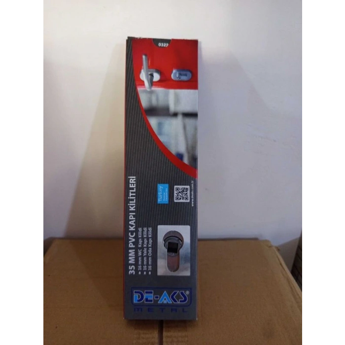 DE-AKS PVC WC KAPI KİLİDİ 35 MM