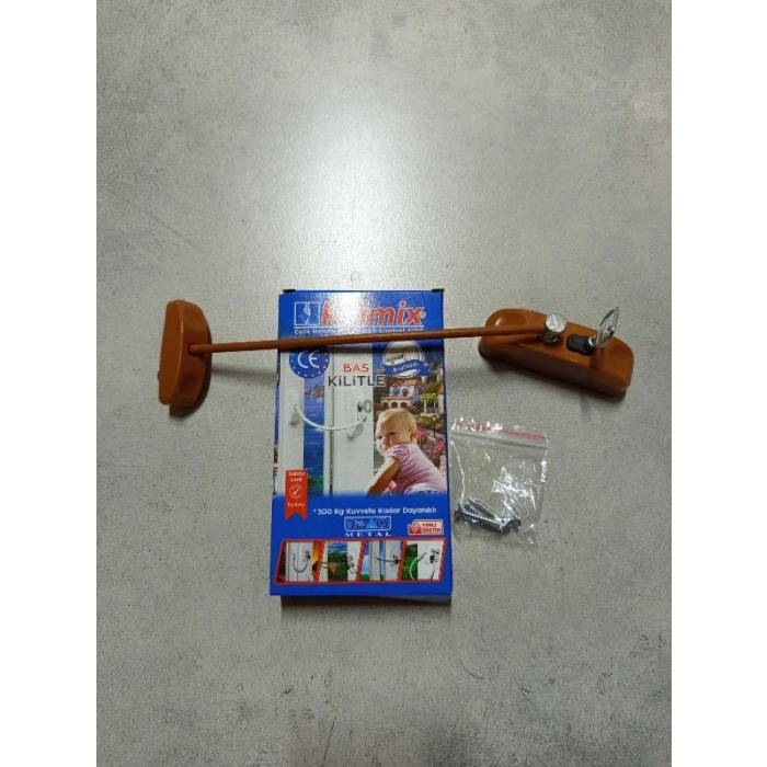 Kidmix Çocuk Emniyet Kilidi Halatlı Açık Kahve