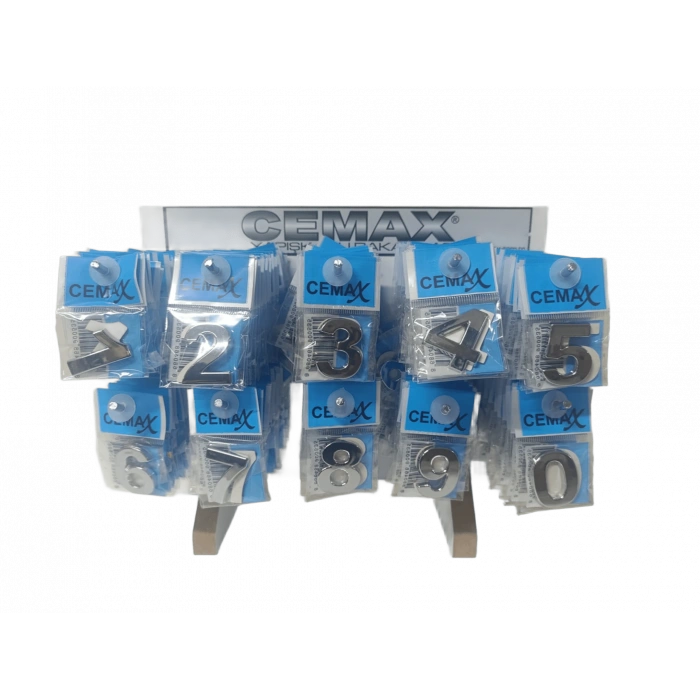 Kapı Rakamı Yapışkanlı Standlı 200Lü