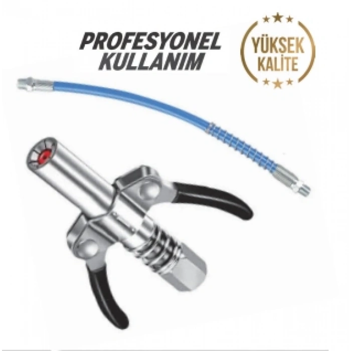 Çift Mandallı Gres Pompa Ucu Hortumlu KP-1165