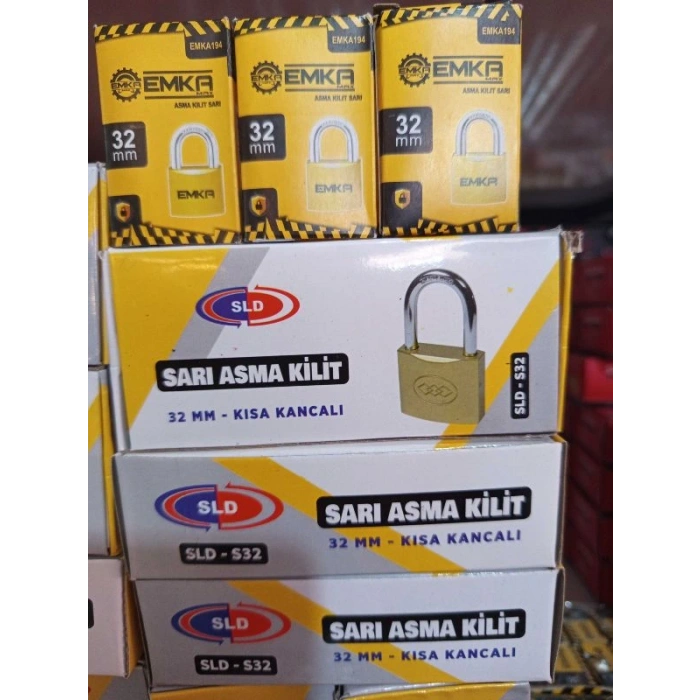 SOLİD SLD-S32 32MM SARI ASMA KİLİT