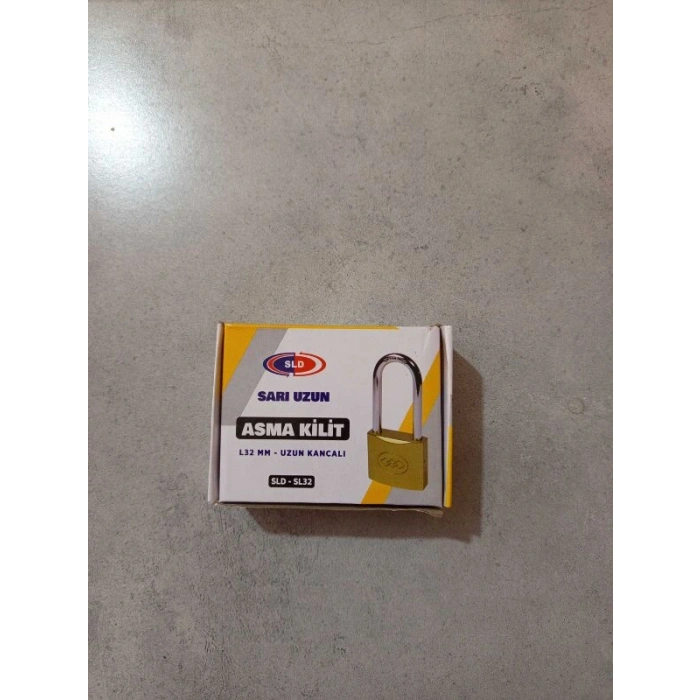 SOLİD SLD-SL32 32MM SARI UZUN ASMA KİLİT