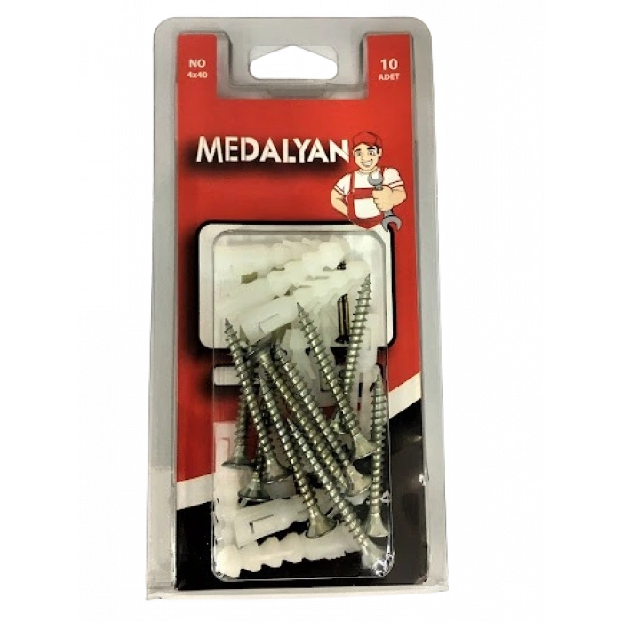 DL-34 4X40 DUBELLİ VİDA (MEDALYAN SET)  PK:24